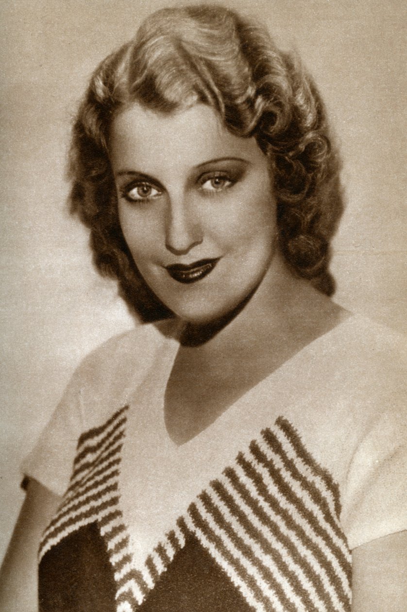 珍妮特·麦克唐纳（Jeanette MacDonald），美国女演员，1933年 作者 不明