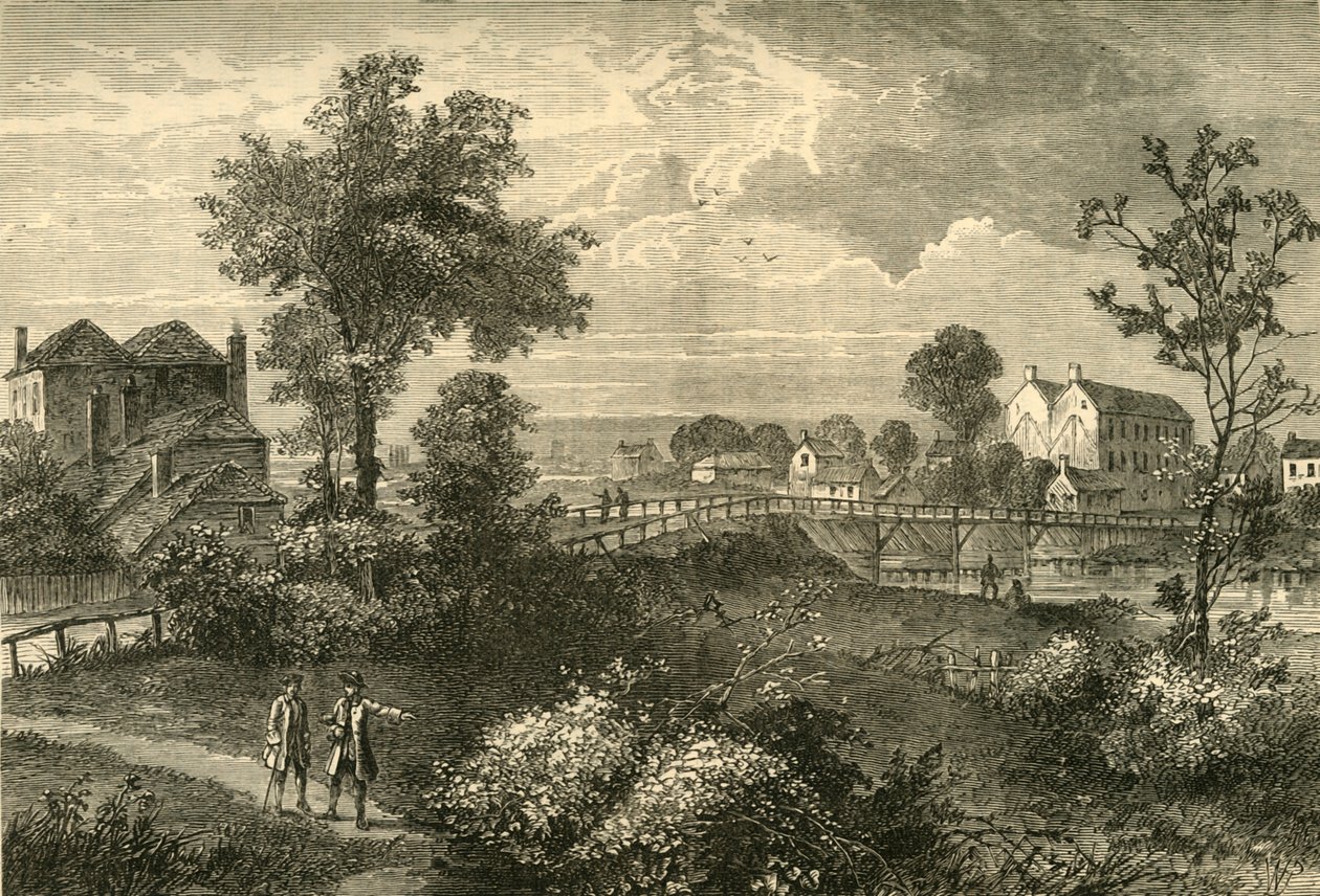 詹妮斯·怀姆桥（Jennys Whim Bridge），1750年，建于1876年。 作者 不明