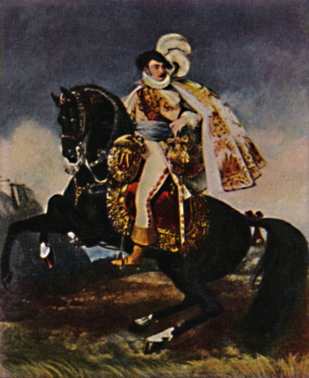 杰罗姆·波拿巴1784-1860。 -格罗斯（Gros）画，1934年。 作者 不明