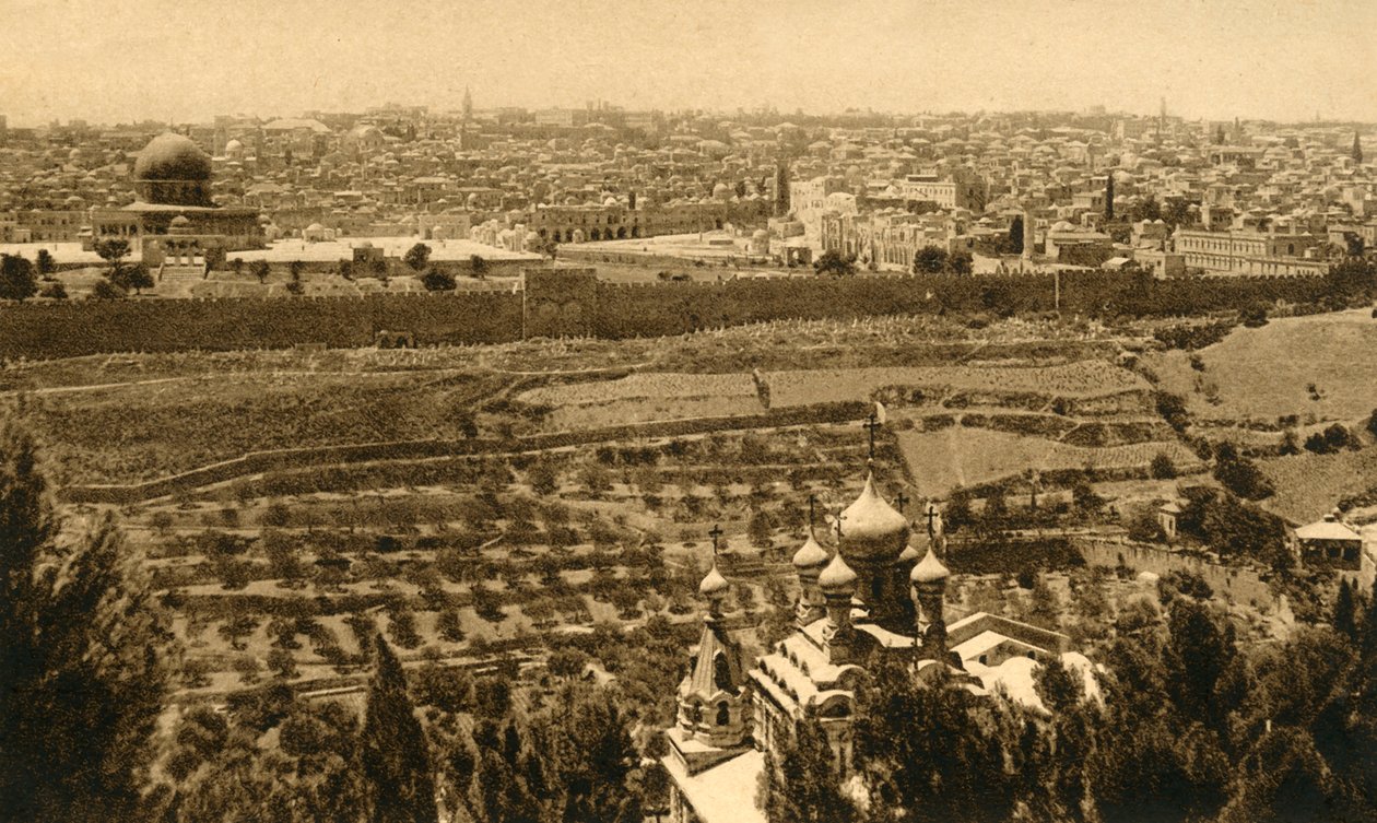 耶路撒冷，橄榄山，c1918-c1939。 作者 不明