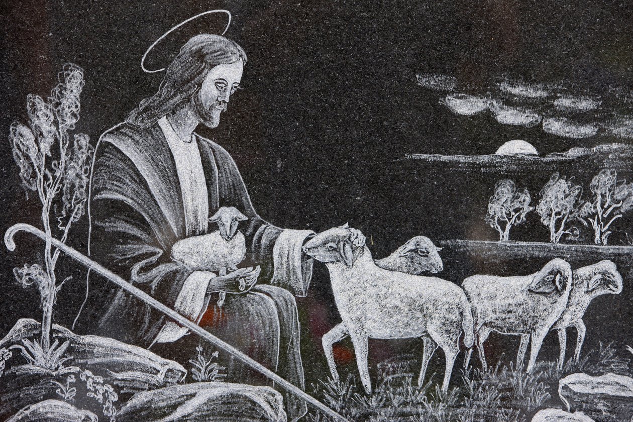 Jesus the good shepherd, Saint-Nicolas de Veroce, France 作者 不明
