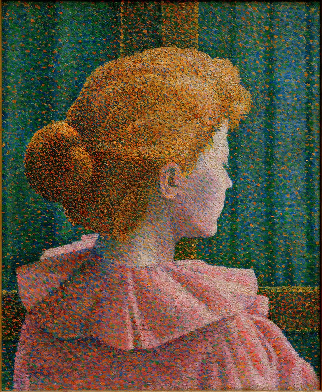 Jeune femme blonde au chignon 作者 不明