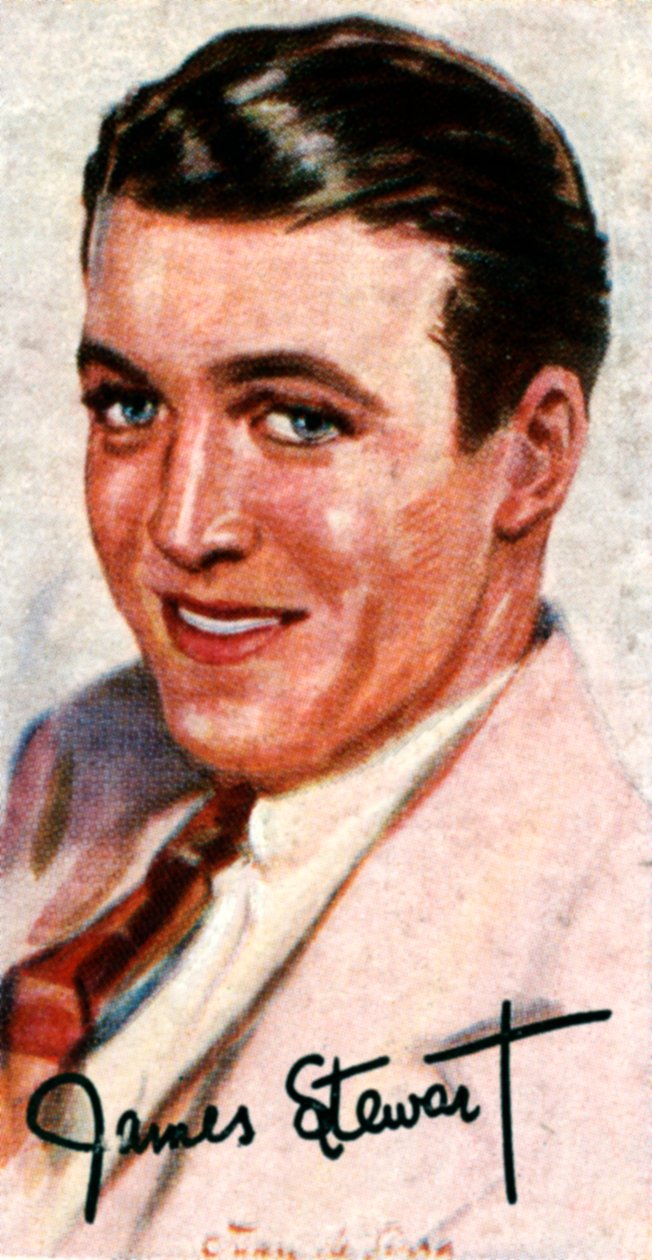 吉米·斯图尔特（Jimmy Stewart），1908-1997年，奥斯卡奖得主，美国电影和舞台演员，20岁 作者 不明
