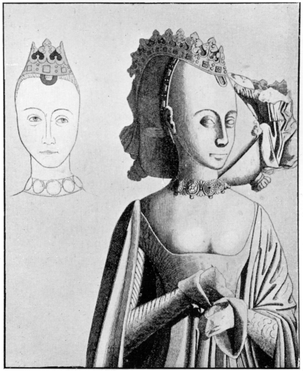 琼（Joan），索尔兹伯里伯爵的女儿，15世纪，1910年 作者 不明