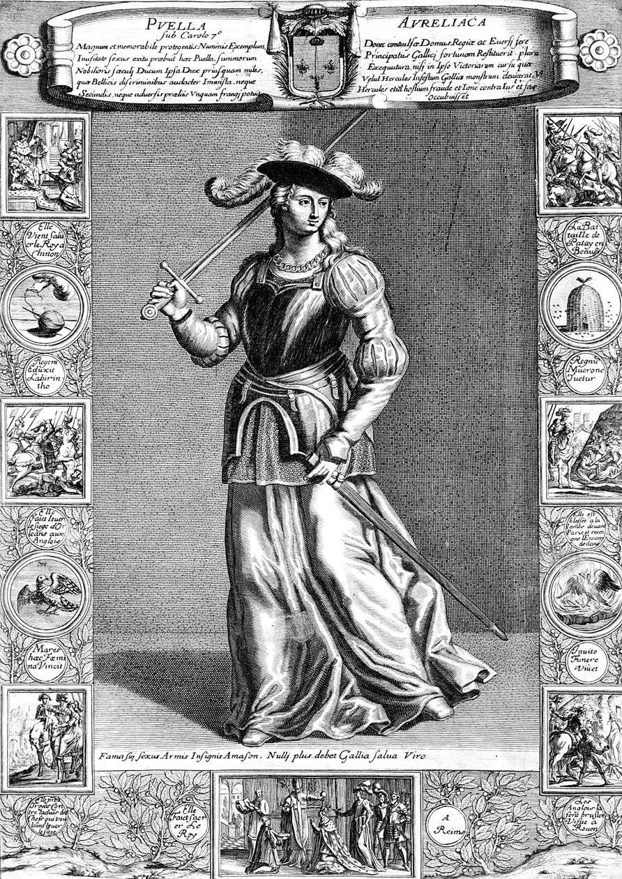 圣女贞德，奥尔良女仆，十五世纪法国爱国者和烈士，十八世纪 作者 不明
