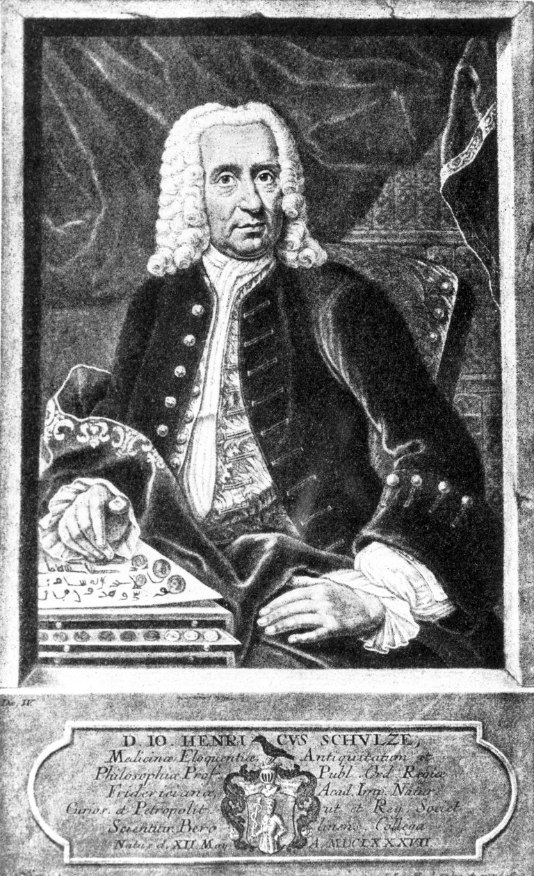 Johann Heinrich Schulze，德国摄影先驱，c 1710 作者 不明