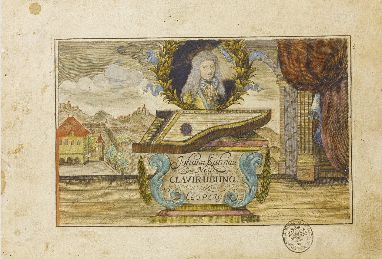 约翰·库瑙（Johann Kuhnau）新钢琴练习，1689年 作者 不明