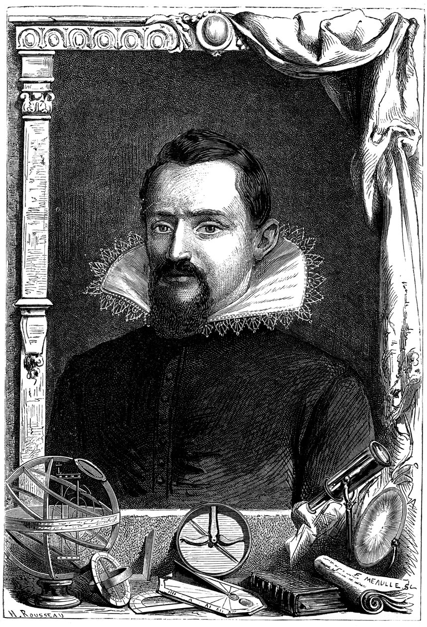 约翰尼斯·开普勒（Johannes Kepler），德国天文学家，c1600，c1870 作者 不明
