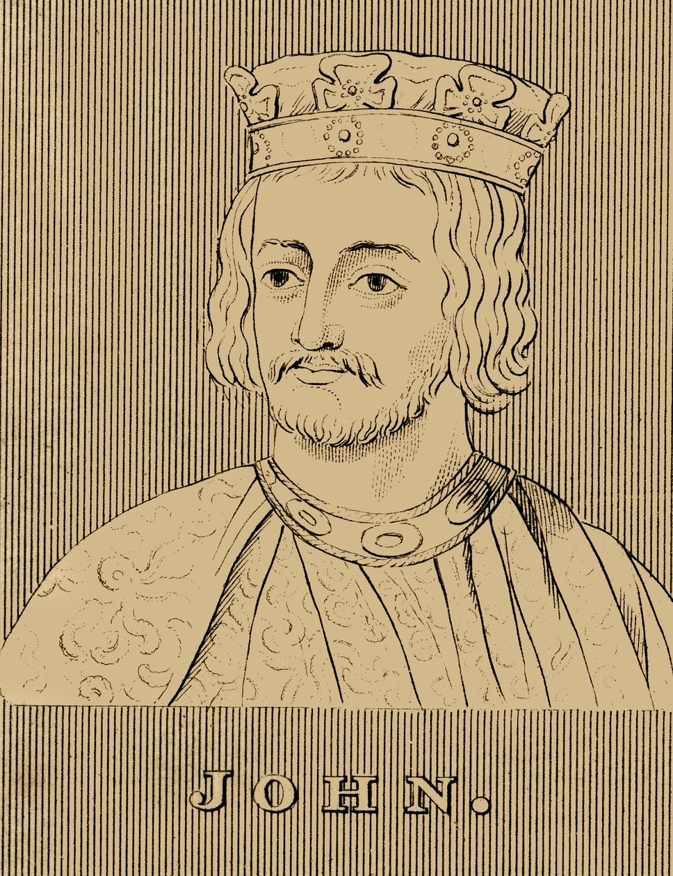 约翰（1166-1216），1830年。 作者 不明