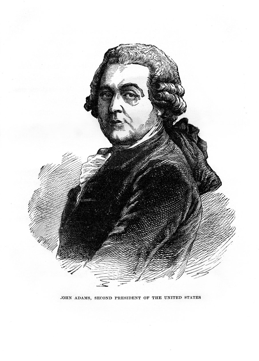 美国第二任总统约翰·亚当斯（John Adams），1872年 作者 不明
