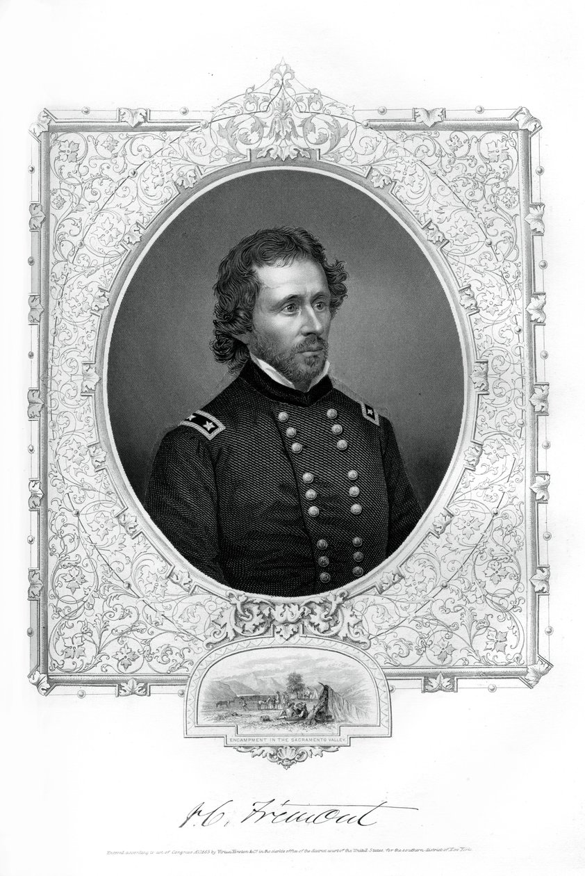 约翰·弗里蒙特（John C Fremont），美国士兵，探险家和总统候选人，1862-1867年 作者 不明