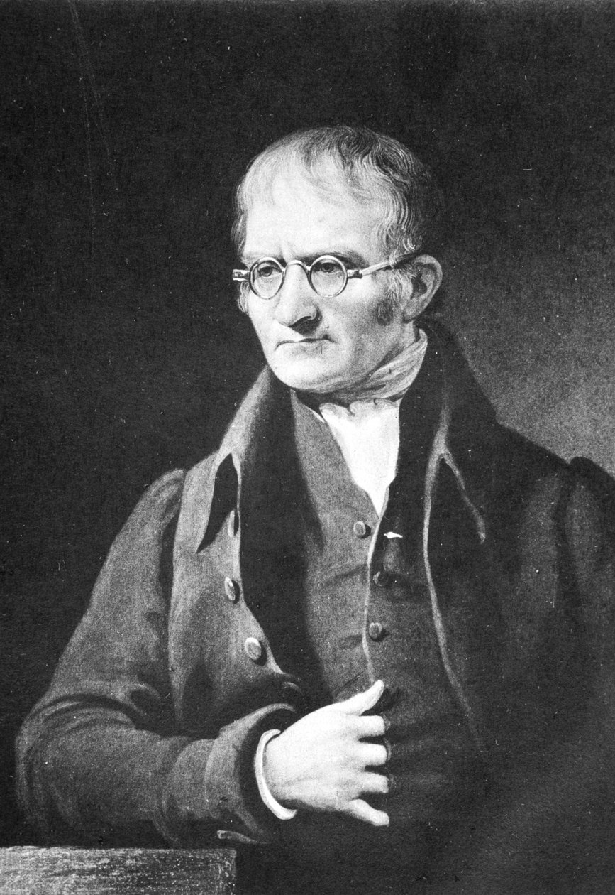 英国化学家约翰·道尔顿（John Dalton），c1834年1902年 作者 不明