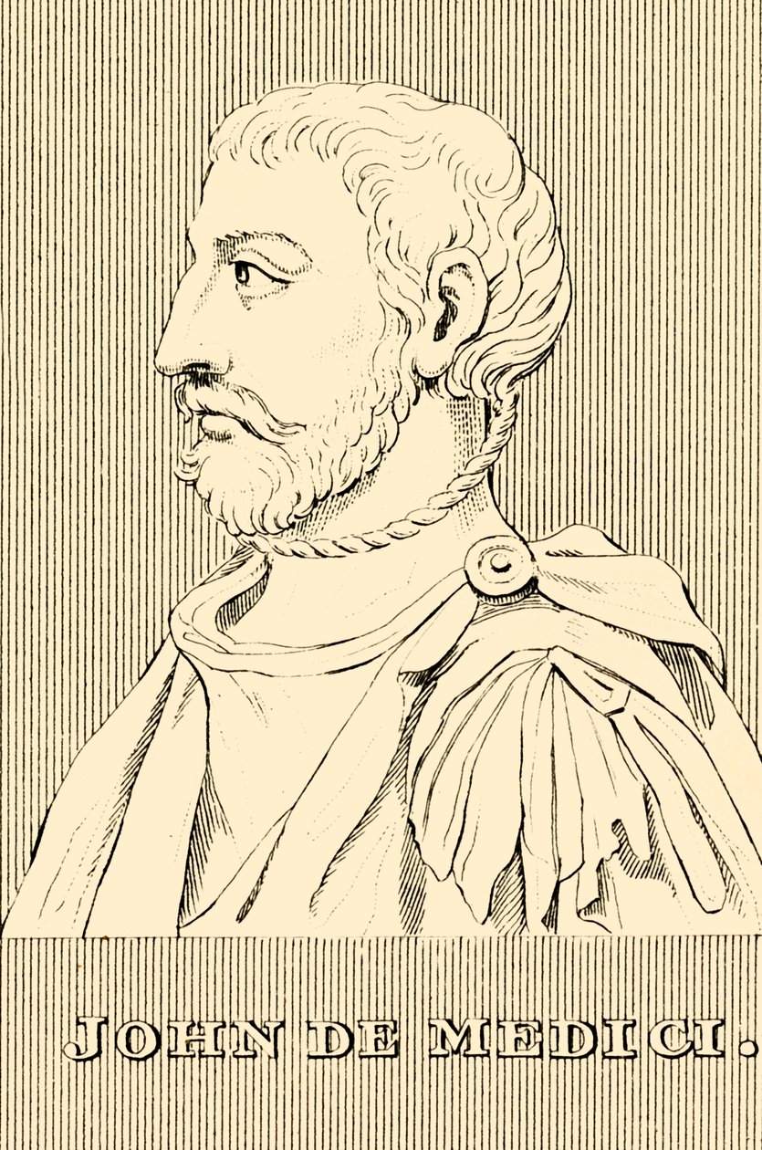 约翰·德·美第奇（John De Medici），1498年至1526年，1830年。 作者 不明