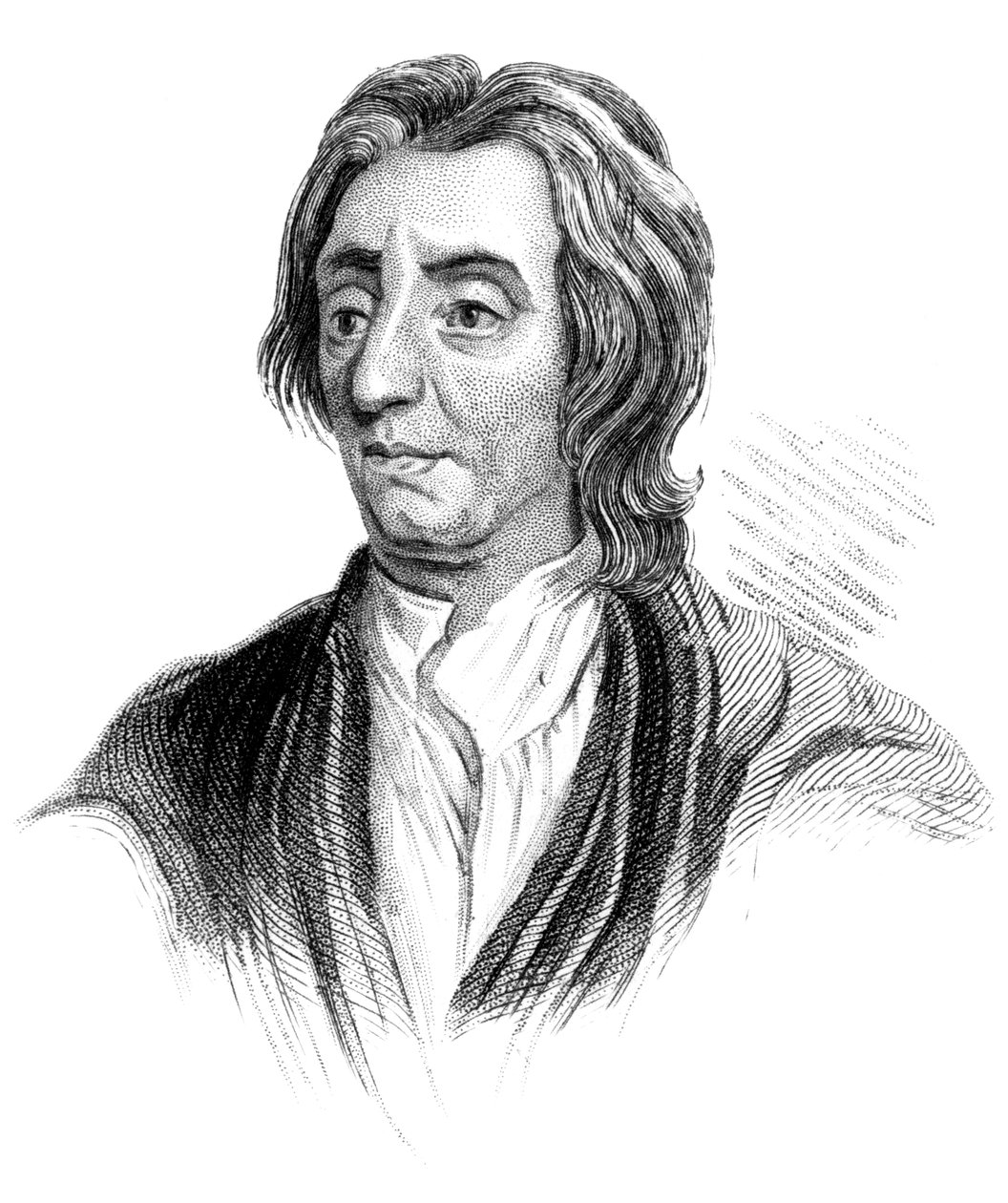 英国哲学家约翰·洛克（John Locke），c1850年 作者 不明