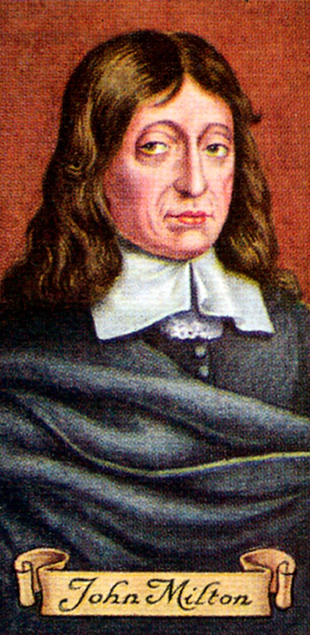 约翰·弥尔顿（John Milton），摘自一系列香烟卡，1935年 作者 不明