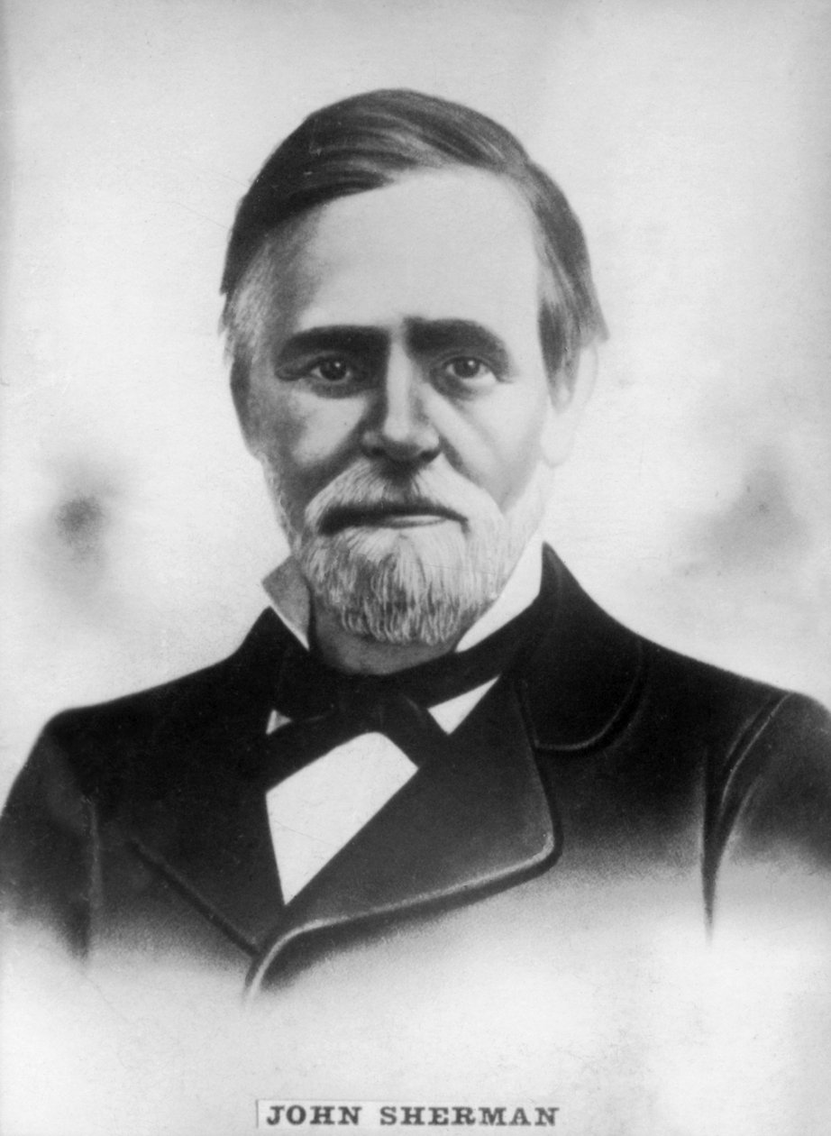 约翰·谢尔曼（John Sherman）1823-1900年，内战期间的美国共和党代表和参议员，c1910年 作者 不明
