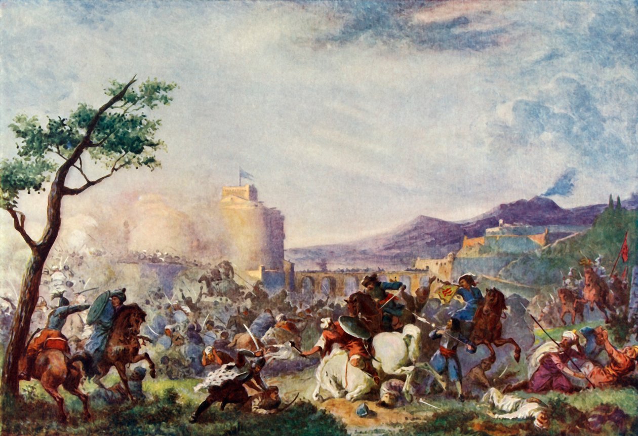 约翰·索比斯基（John Sobieski），1683年，维也纳，约1915年。 作者 不明