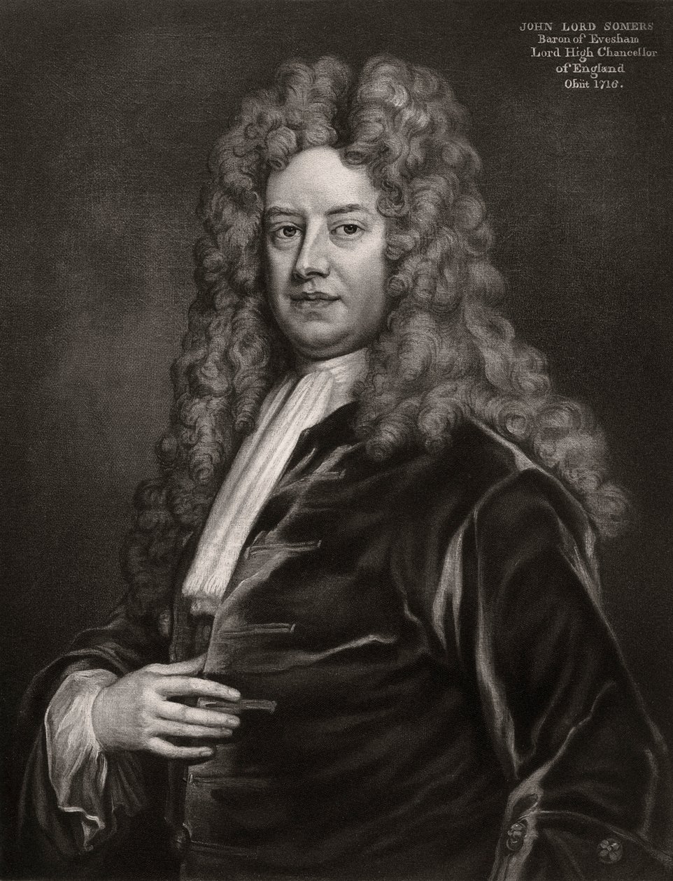 约翰·萨默斯（John Somers），第一任萨默斯男爵，英国政客，1700年代-1906年 作者 不明