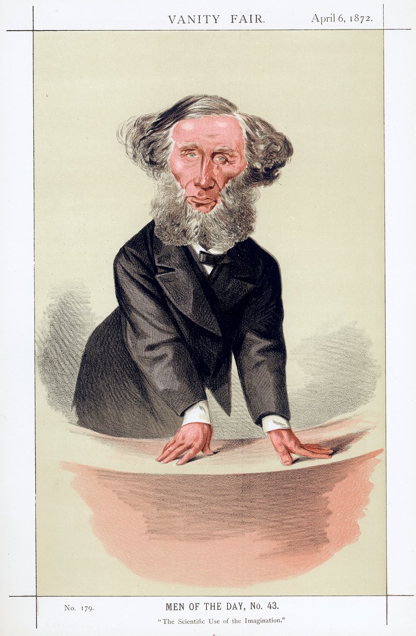 约翰·廷德尔（John Tyndall），爱尔兰裔英国物理学家，1872年 作者 不明