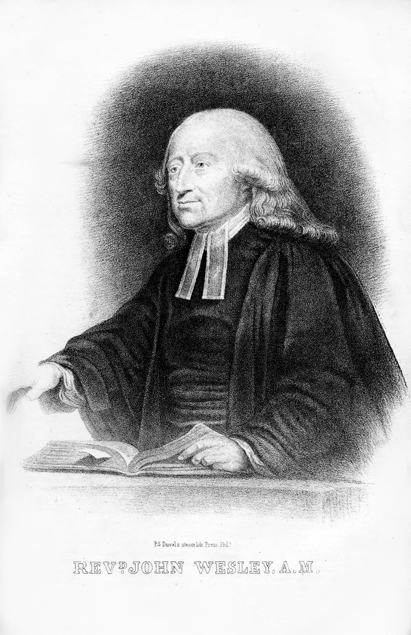约翰·韦斯利（John Wesley），英国大臣，1854年 作者 不明