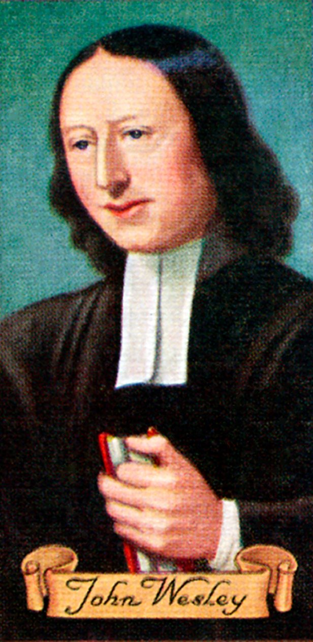 约翰·卫斯理（John Wesley），摘自一系列香烟卡，1935年 作者 不明