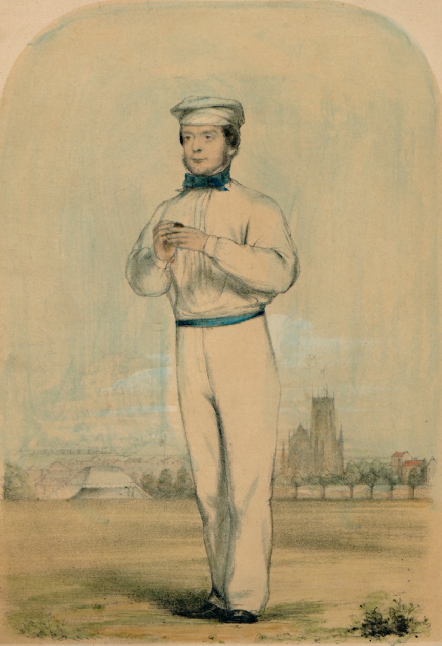 约翰·威斯登（John Wisden），大约1850年代。 作者 不明