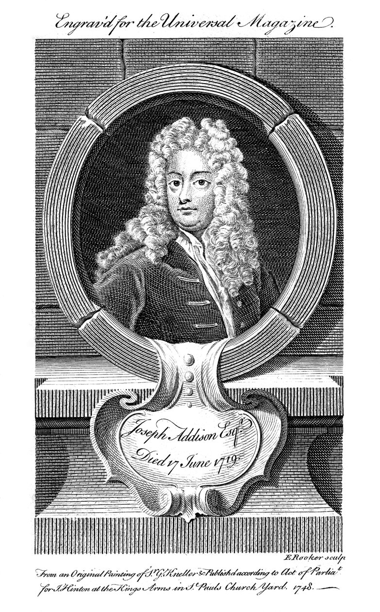 约瑟夫·艾迪生（Joseph Addison），英国政治家和作家，十九世纪 作者 不明