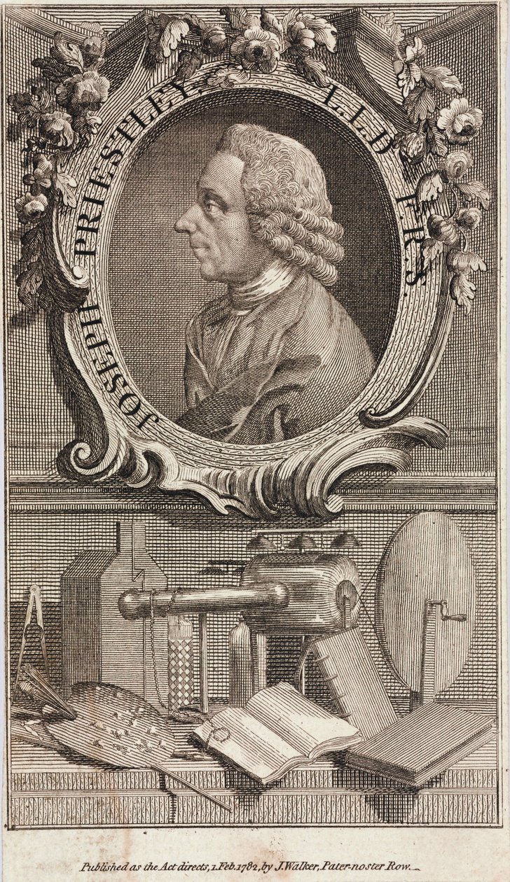 Joseph Priestley，英美神学家和化学家 作者 不明