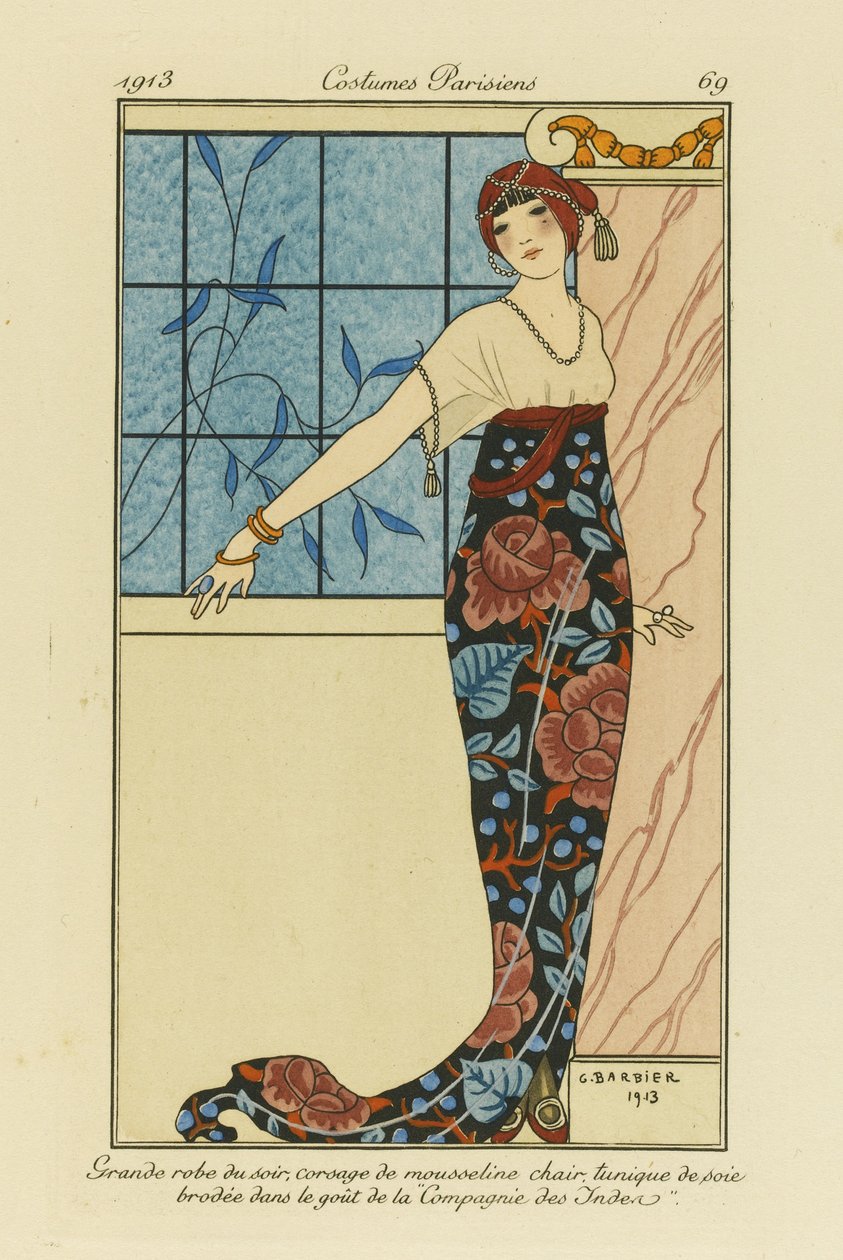 女士与时尚杂志，1914年 作者 不明