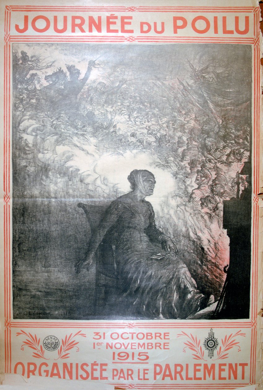 多毛的日子，1915年10月31日至11月1日，法国第一次世界大战海报，1915年 作者 不明
