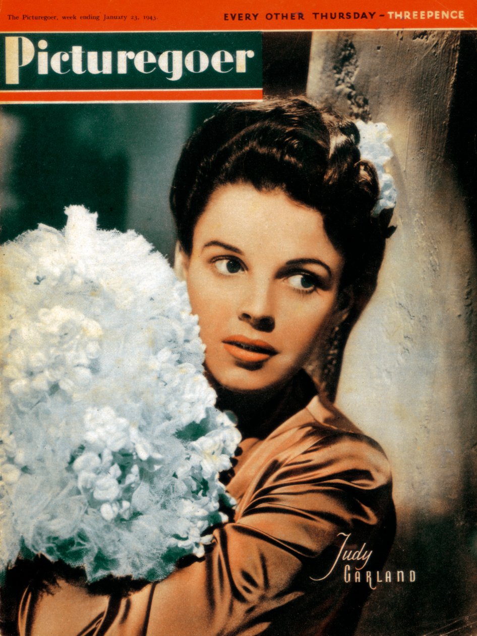 朱迪·加兰（Judy Garland），1922-1969年，美国女演员和歌手，1943年 作者 不明