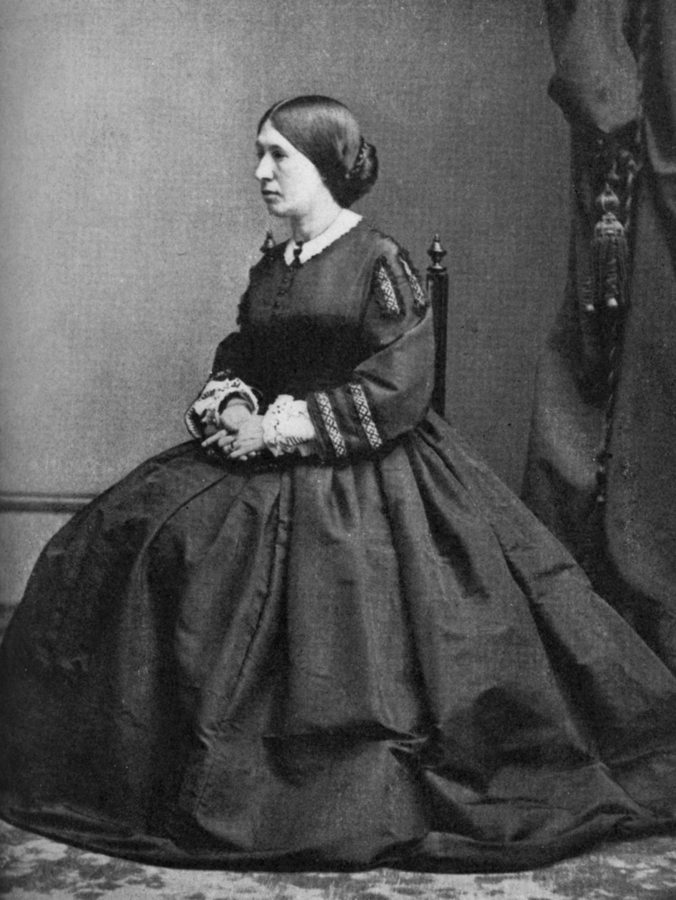 朱莉娅·格兰特（Julia Grant），美国总统尤利西斯·S·格兰特（Ulysses S Grant）的妻子，19世纪末，1908年 作者 不明
