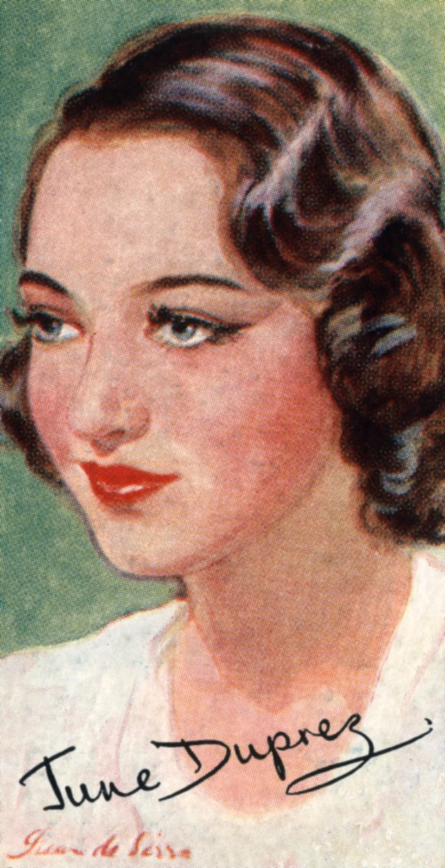 杜普雷斯（June Duprez），1918-1984年，英国电影女演员，二十世纪 作者 不明