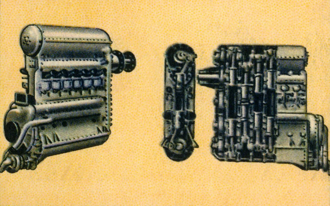 1932年，Junkers 700-800马力柴油飞机发动机。 作者 不明