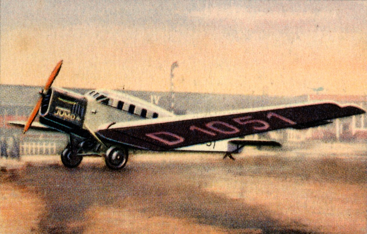 1932年，1920年代，Junkers G 24柴油客机。 作者 不明