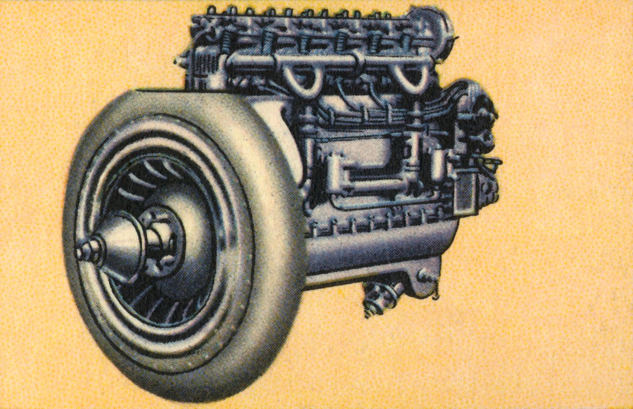 Junkers L 1，80马力飞机发动机，1932年。 作者 不明
