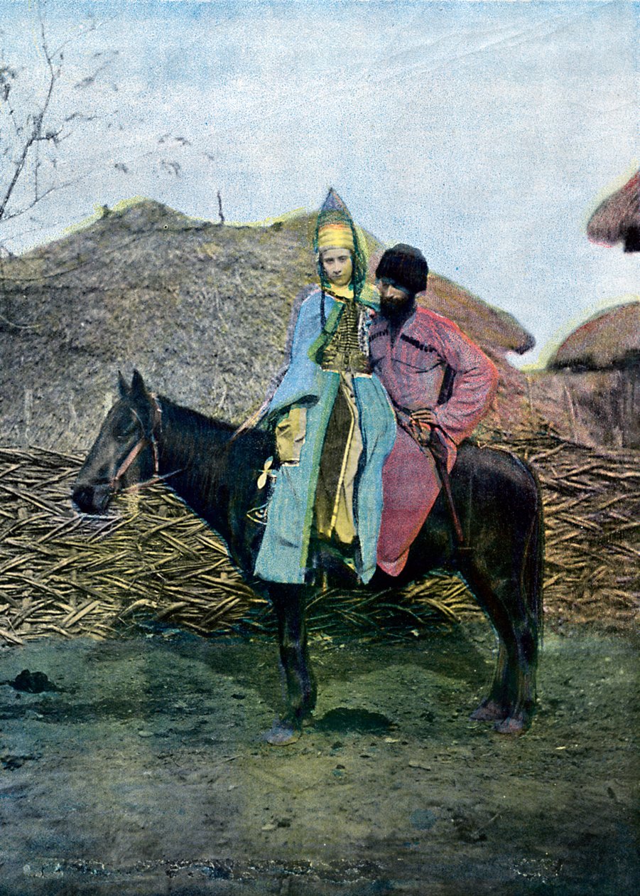 卡巴丁夫妇出游，c1890 作者 不明