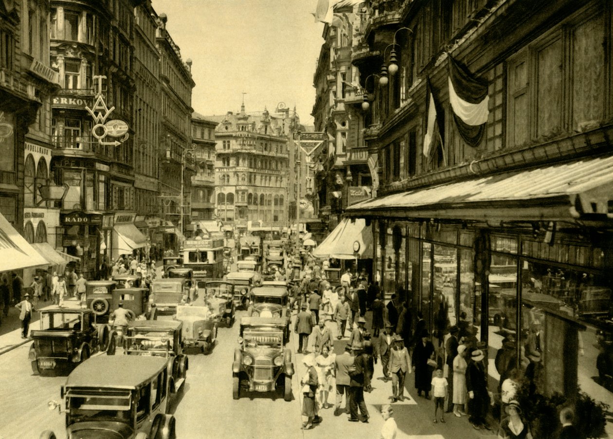 KärntnerStraße，维也纳，奥地利，c1935年。 作者 不明