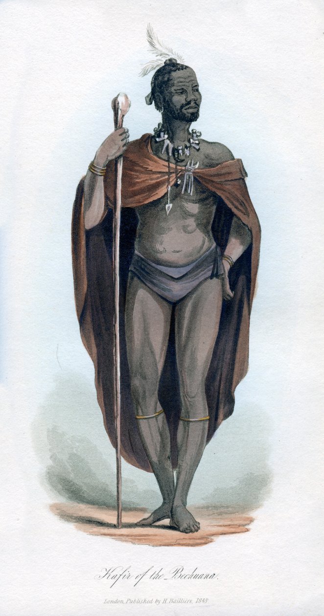 Bechuana的卡菲尔（Kafir），1848年 作者 不明