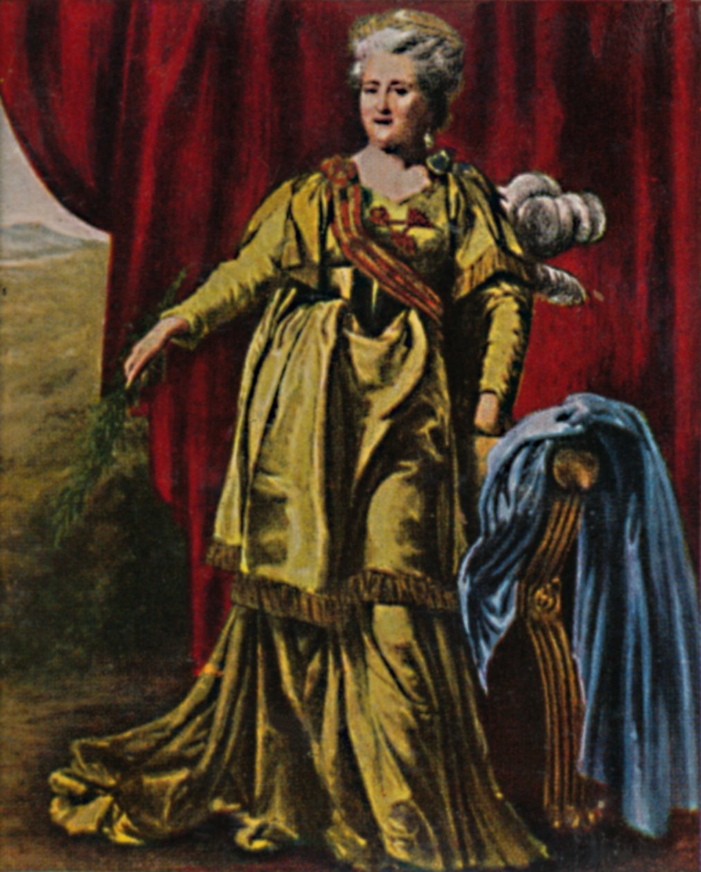俄罗斯凯瑟琳二世皇后1729-1796。 -Lewitzky绘画，1934年。 作者 不明