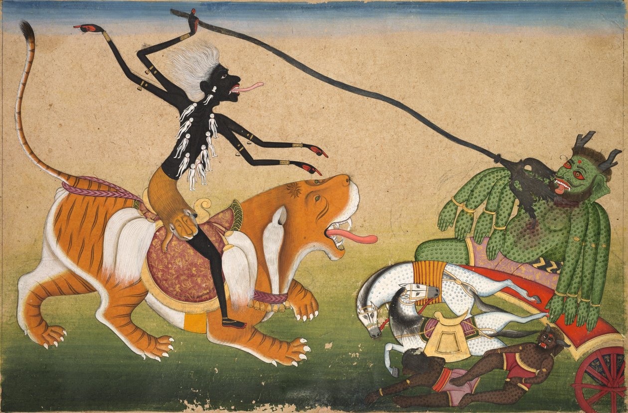 攻击Nisumbha时间，C。 1740。 作者 不明