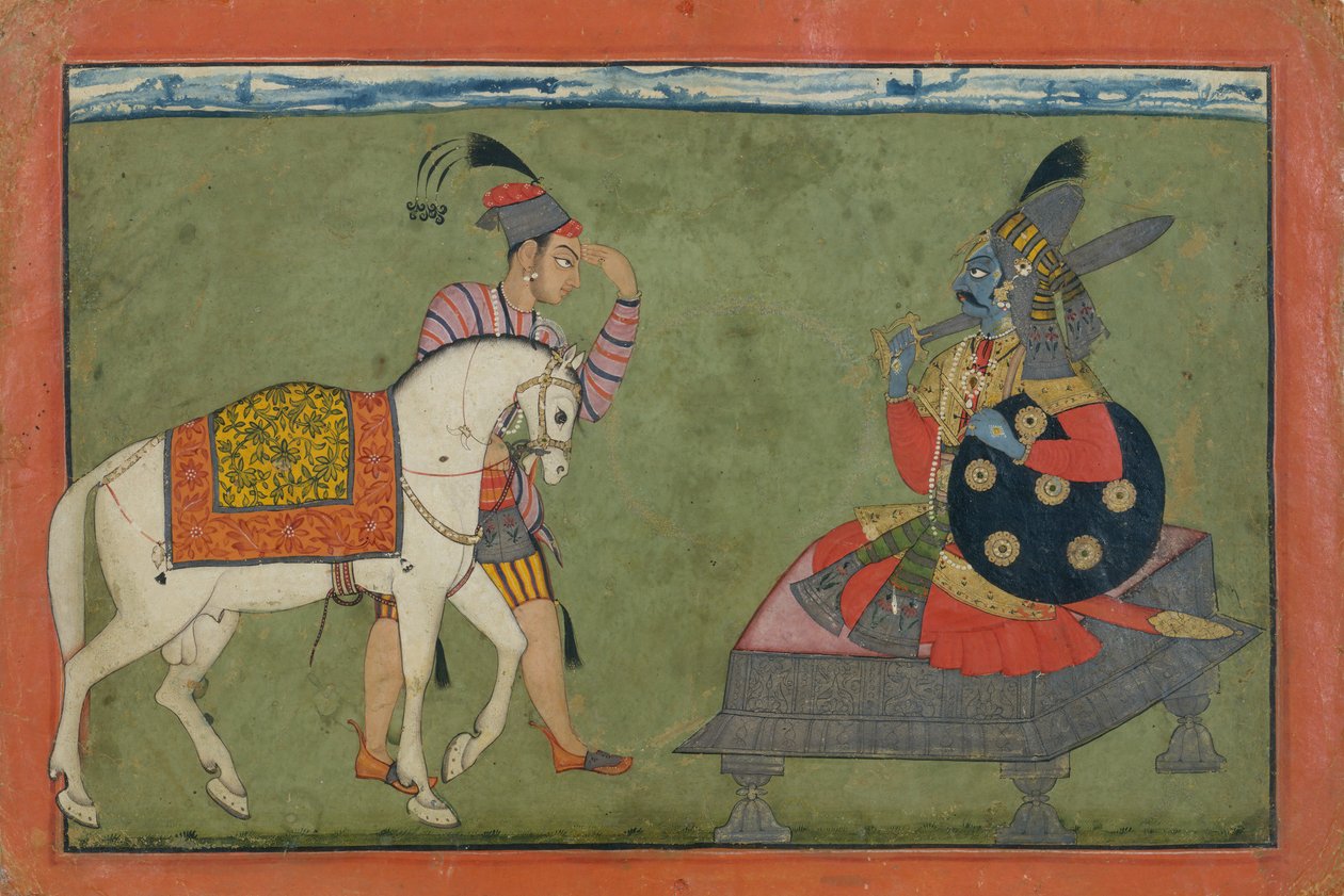 Kalki Avatar，毗湿奴的未来化身，ca。 1700-1710。 作者 不明