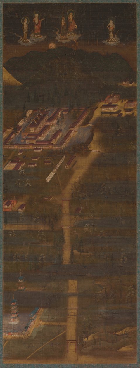 春日大社曼荼罗（1300-1333）。 作者 不明