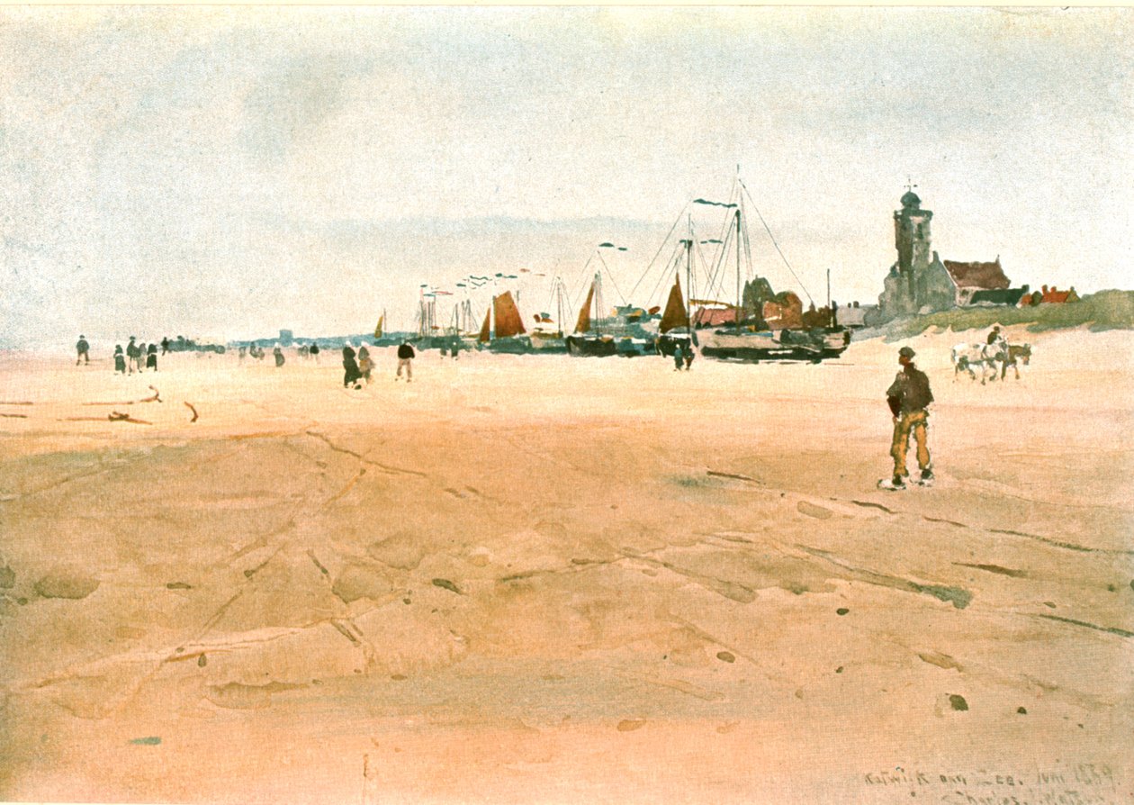 Kattwijk aan Zee，1889年，c1900年。 作者 不明