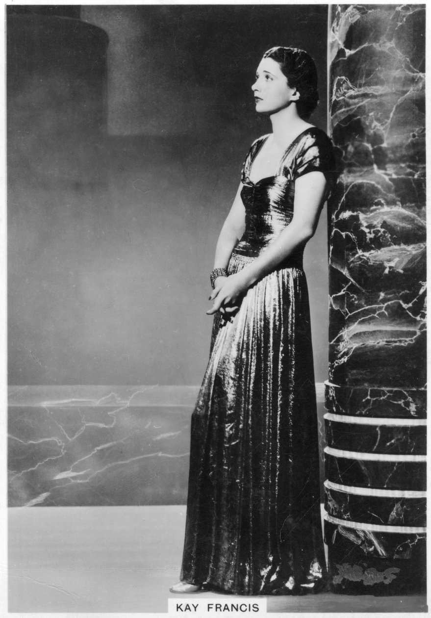 凯·弗朗西斯（Kay Francis），美国舞台和电影演员，1938年 作者 不明