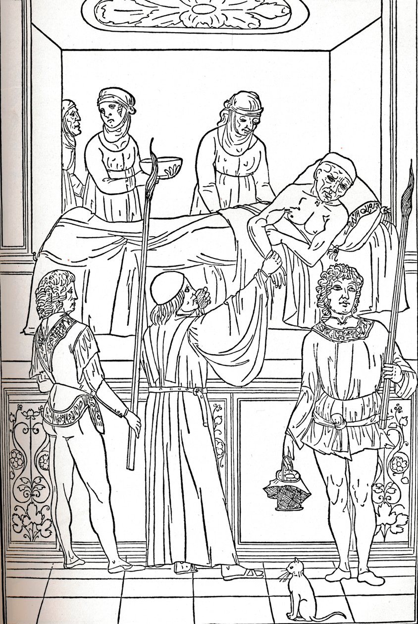 凯瑟姆（Ketham）：Fasciculus Medicinae，威尼斯，1493年，《瘟疫的治疗》，c1493年 作者 不明