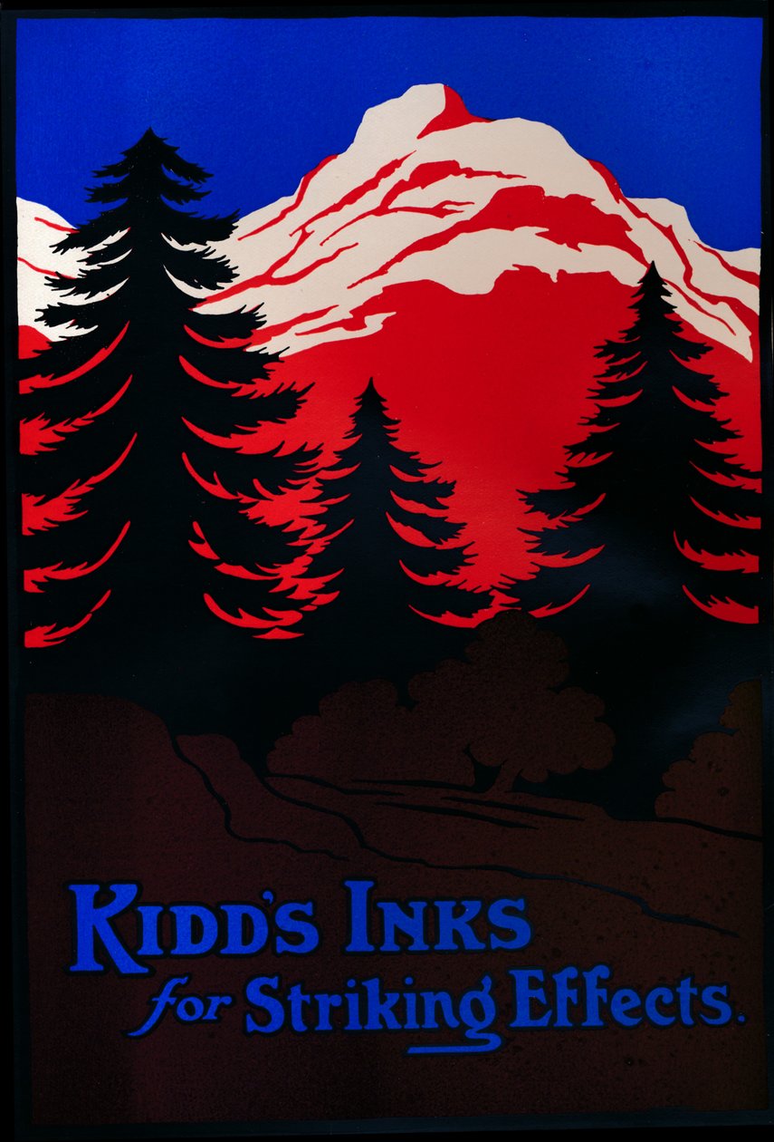 基兹（Kidds）的《醒目的效果的墨水》，1909年。 作者 不明