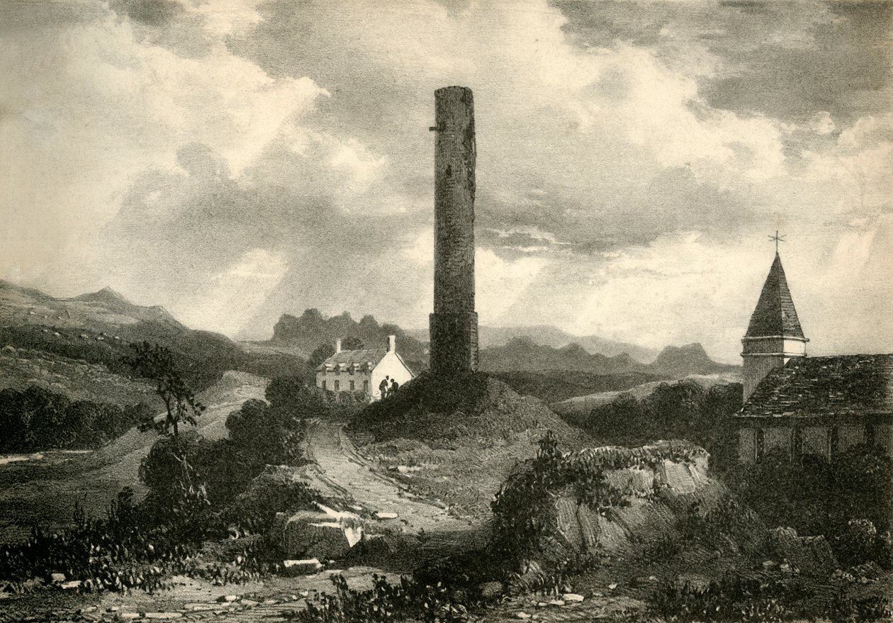 Kineth Round Tower，软木，十九世纪。 作者 不明