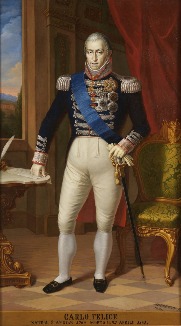 撒丁岛国王查尔斯·费利克斯（1765-1831） 作者 不明