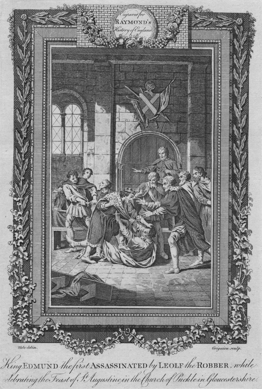 埃德蒙国王（King Edmund）于1787年被列伯·罗伯（Leolf the Robbe）暗杀 作者 不明